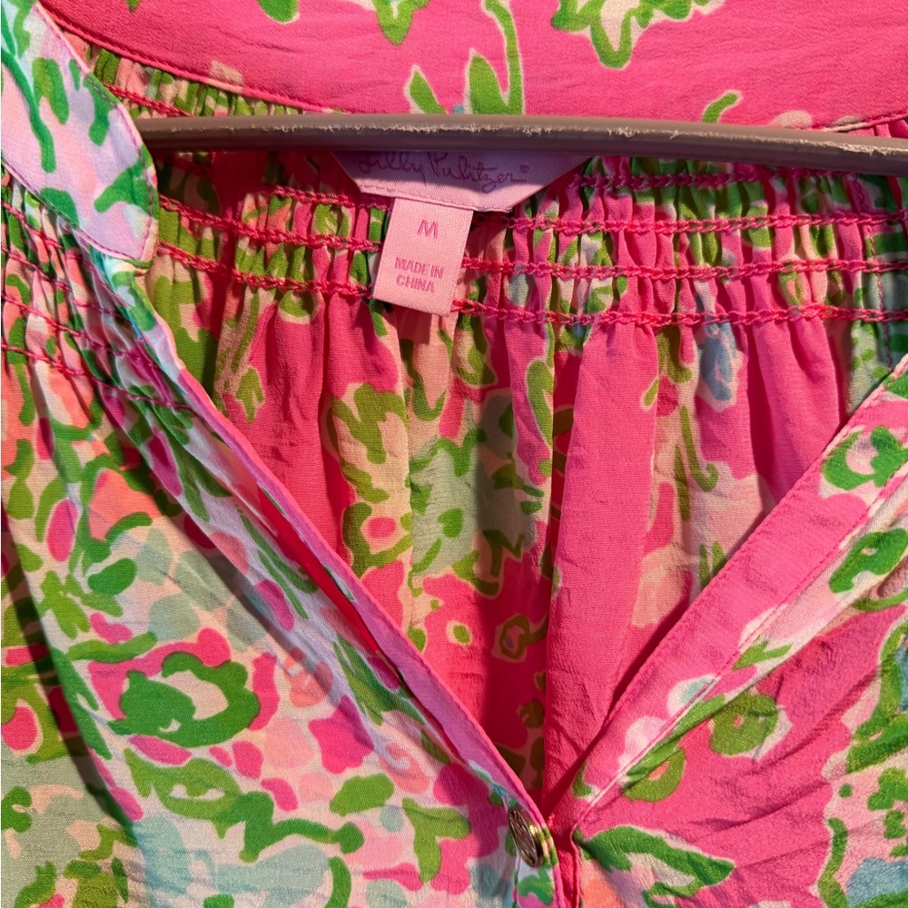 Lilly Pulitzer Vibrant Pink and Green Skirt